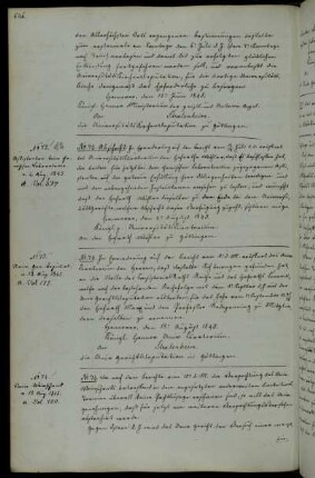 Ernennung des Hofrats Marx und des Professors Radepenning zu Mitgliedern der Gerichtsdeputation.
