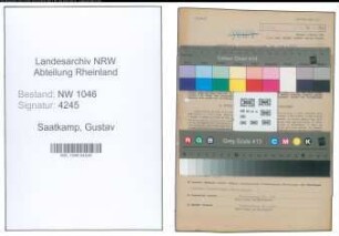 Entnazifizierung Gustav Saatkamp , geb. 22.05.1920 (Kreisangestellter)