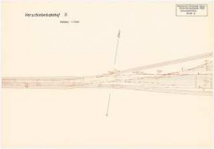Verschiebebahnhof Schinkelwettbewerb 1932: (Teil-)Lageplan 1:1000