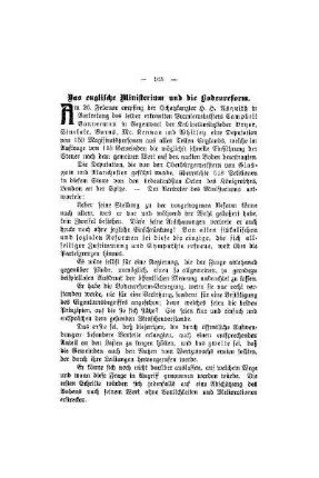 Das englische Ministerium und die Bodenreform