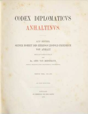 Codex diplomaticus Anhaltinus. 4, 1351 - 1380
