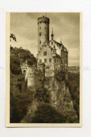WHW-Postkarte: Burg Lichtenstein