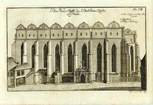 Dom in Halle. Kupferstich von Johann Gottfried Krügner jun.