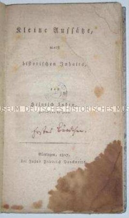 Historische Aufsätze von Heinrich Luden