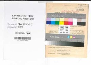 Entnazifizierung Paul Schaefer, geb. 15.10.1904 (Gastwirt)