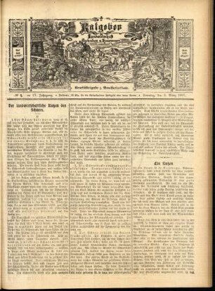 Ausgabe vom Sonntag, den 03. März 1907.