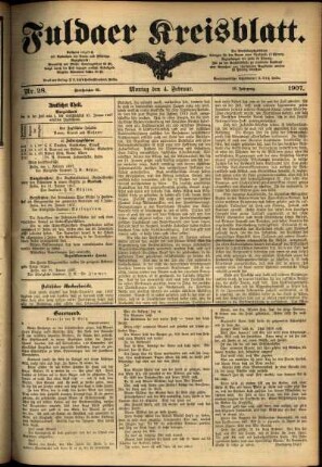 Ausgabe vom Montag, den 04. Februar 1907.
