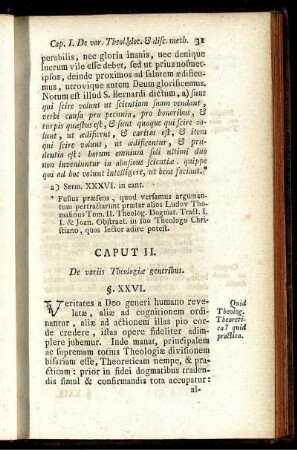 Caput II. De variis Theologiæ generibus.
