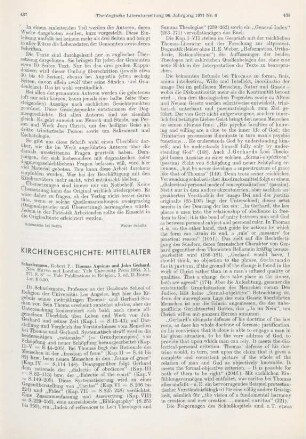 437-440 [Rezension] Scharlemann, Robert P., Thomas Aquinas and John Gerhard