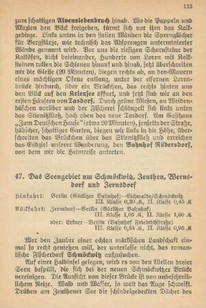 47. Das Seengebiet um Schmöckwitz, Zeuthen, Wernsdorf und Zernsdorf