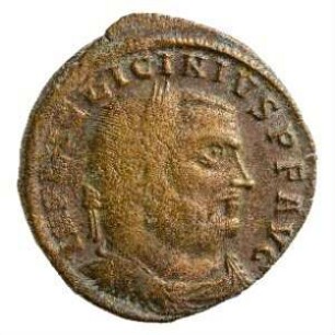 Münze, Follis, 315 - 316 n. Chr.