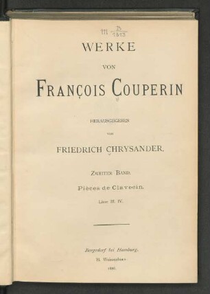 Teil 2: Couperin's Werke