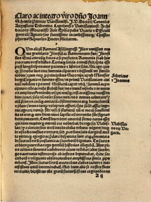 Christophori Scheurli ... Libellus de sacerdotum ac reru[m] ecclesiasticaru[m] p[rae]stantia : tam Christianis q[uam] ethnicis exe[m]plis abunde demonstrans deo dicatis bonis sub interminatione futuri [et] presentis iudicij laicis abstinendum fore atq[ue] parcendum ... Sacerdotum Defensorium