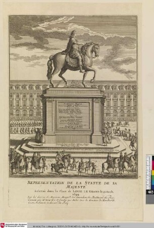 Representation de la Statue de sa Majesté