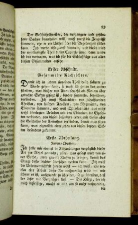 Erste Abtheilung. Juden-Christen.