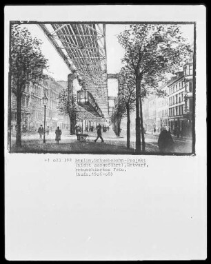 Berlin, Schwebebahn-Projekt (nicht ausgeführt)