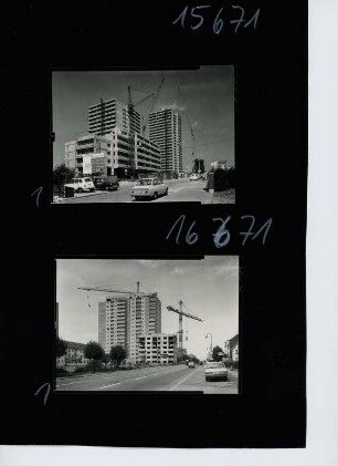 Wohnhochhäuser am Bornheimer Hang - Inheidener Straße, 1971