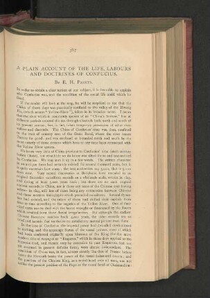 A Plain Account of the Life, Labours and Doctrines of Confucius.