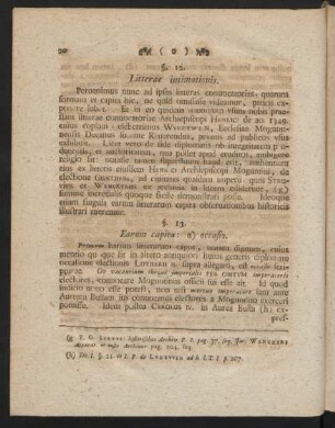 §. 12. Litterae intimationis.