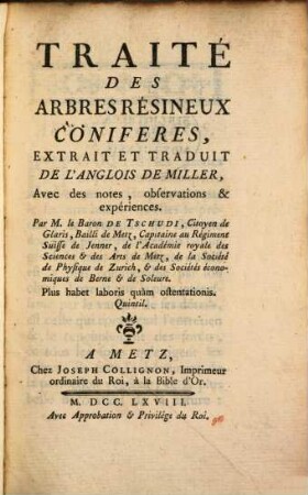 Traité des arbres