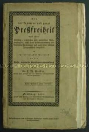 Abhandlung über die Pressefreiheit