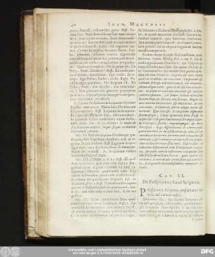 Cap. VI. De Perspicutate Sacrae Scripturae.