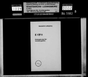 Gemeinderechtsverhältnisse in Ettlenschieß, Göttingen, Grimmelfingen, Halzhausen mit Sinabronn, Hörvelsingen, Holzkirch, Jungingen, Langenau, Lehr, Lonsee, Luizhausen, Mähringen, Neenstetten, Nerenstetten mit Wettingen und Niederstotzingen