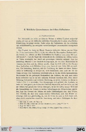 II. Weibliche Gewandstatuen des frühen Hellenismus