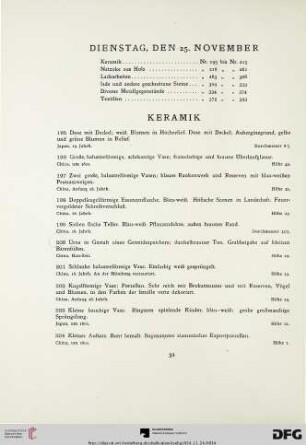 Keramik (Nr. 195-215)