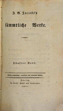 J. G. Jacobi's sämmtliche Werke, 5