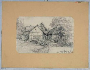 Bauerngehöft (Mühle) in Niederpoyritz (heute etwa Grundstraße) bei Dresden
