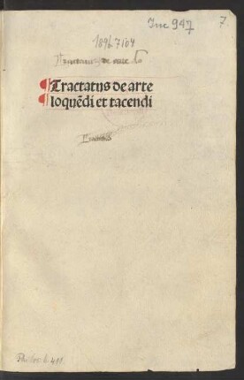 De arte loquendi et tacendi