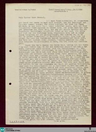 Brief von Ernst-Lothar von Knorr an Gerhard Frommel vom 18.03.1950 - K 3335 B 772