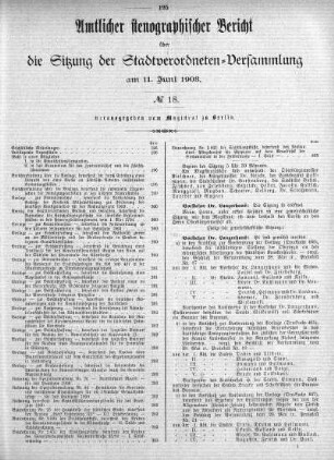 No. 18, 11. Juni 1903