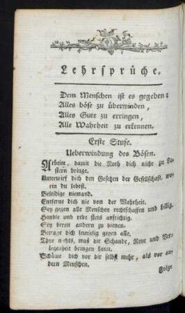 Lehrsprüche