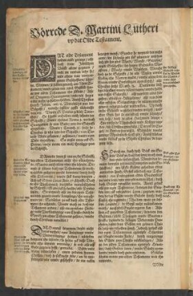 Vorrede D. Martini Lutheri up dat Olde Testament.