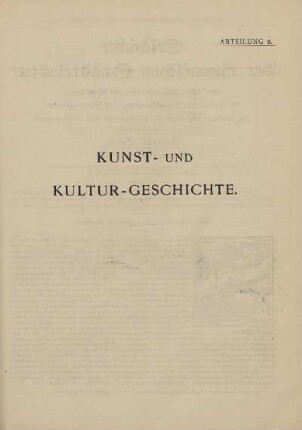 Abteilung 3. Kunst- und Kultur-Geschichte