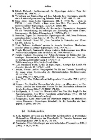 2.3 Kirchliche Archive