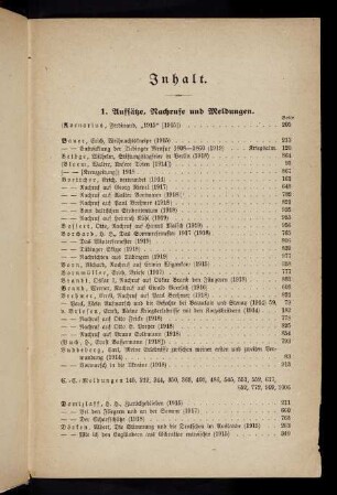 III-VII, Aufsätze, Nachrufe und Meldungen