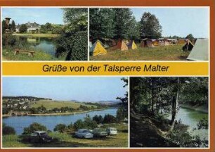 Dippoldiswalde-Malter. Talsperre Malter, Colorpostkarte