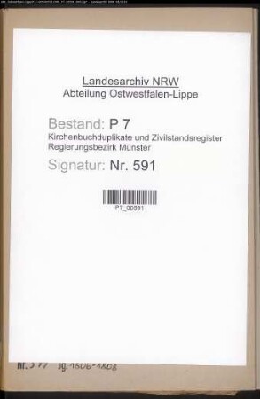 Kirchenbuchduplikat der Katholischen Gemeinde Liesborn (GHT 1806-1808). (Gemeinde: Liesborn, Katholische Gemeinde)