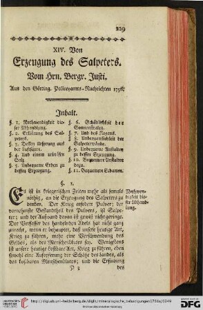 XIV. Von Erzeugung des Salpeters