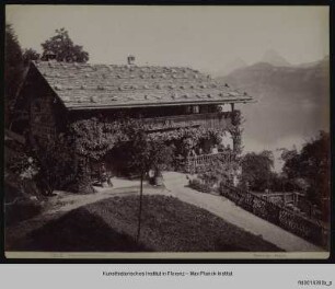 Panorama mit Rütlihaus, Seelisberg (Uri)