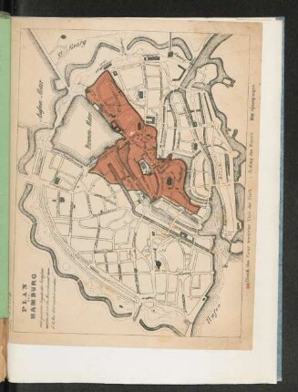Plan von Hamburg
