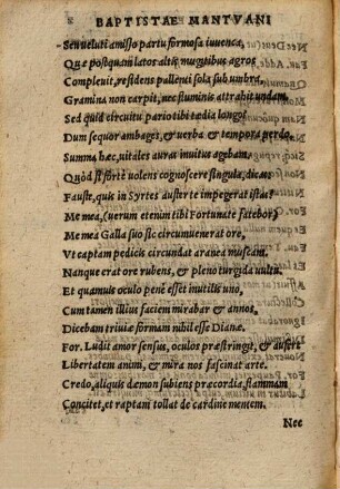 Bap. Mantvani Carmelitae Theologi Adolescentia Sev Bvcolica