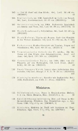 Miniaturen (Nr. 155-177)
