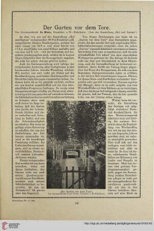 32: Der Garten vor dem Tore