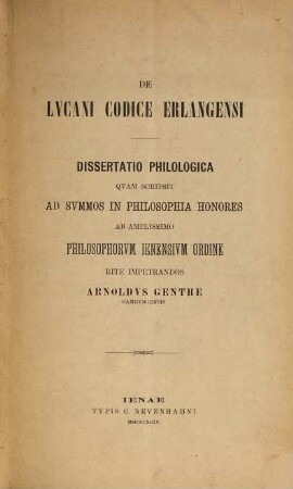 De Lucani codice Erlangensi