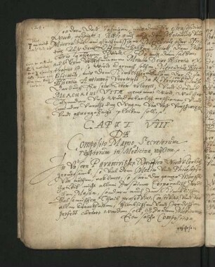 Caput VIII. De Composito Magno Secretorum Notrorum in Medicina maximo