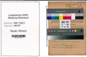 Entnazifizierung Richard Reuter, geb. 10.05.1894 (Fabrikant)
